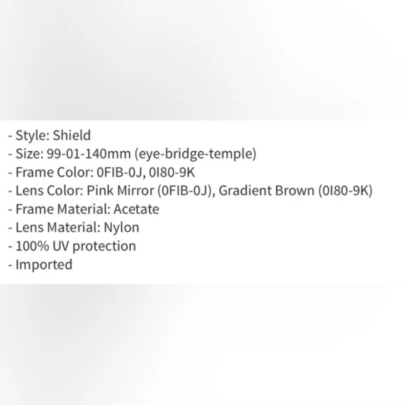 Rag & Bone Pink Shield Sunglasses - Picture 6 of 16